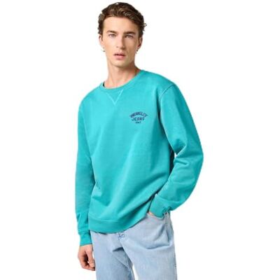 Wrangler SMALL Logo Crew, latigo bay, M Wrangler SMALL Logo Crew, latigo bay, M