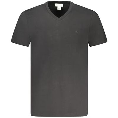 Calvin CK JEANS Herr SS SMOOTH CTTN SOLID VNECK T-SHIRT LV040HM298, Svart (Svart), M, svart (svart), M Calvin CK JEANS Herr SS SMOOTH CTTN SOLID VNECK T-SHIRT LV040HM298, Svart (Svart), M, svart (svart), M