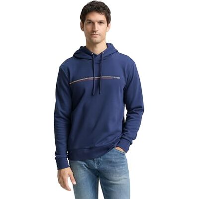 TOM TAILOR Sweatshirt för män, 28061 – havsblå, S TOM TAILOR Sweatshirt för män, 28061 – havsblå, S
