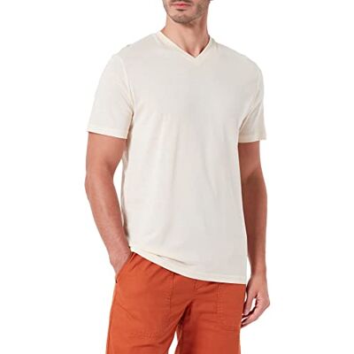 TOM TAILOR Herr Grundläggande V-ringad T-shirt 1032265, 28130 Soft Buttercream, XS TOM TAILOR Herr Grundläggande V-ringad T-shirt 1032265, 28130 Soft Buttercream, XS