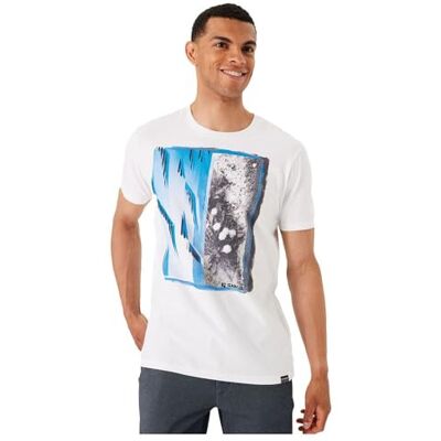 Garcia O41002_Mäns T-shirt ss, Vit, S Garcia O41002_Mäns T-shirt ss, Vit, S