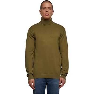 Urban Classics Sweatshirt för män, tiniolive, S Urban Classics Sweatshirt för män, tiniolive, S