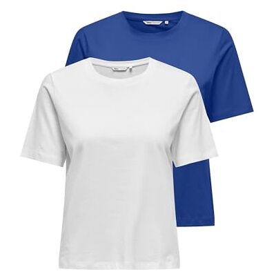 ONLY Onl S/S Tee Noos 2-pack, Surfa på webben, XL ONLY Onl S/S Tee Noos 2-pack, Surfa på webben, XL