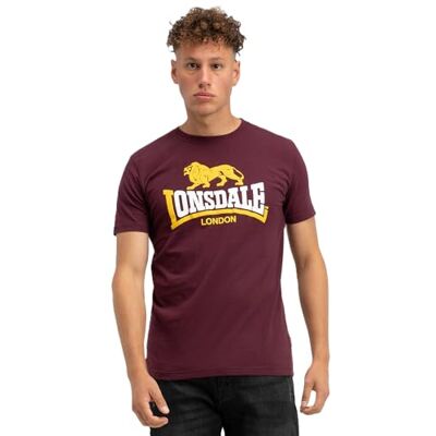 Lonsdale herr holmpton tshirt, Oxblod, M Lonsdale herr holmpton tshirt, Oxblod, M