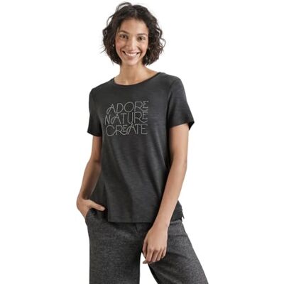 Street One Studs Wording Shirt, Valsvans grå, 42 Street One Studs Wording Shirt, Valsvans grå, 42