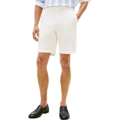 Tommy Hilfiger Herr Half Ewb Harlem kort Chino MW0MW42294, vit, 32W/Nil Tommy Hilfiger Herr Half Ewb Harlem kort Chino MW0MW42294, vit, 32W/Nil