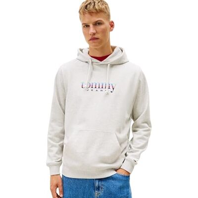 Tommy Jeans herr TJM REG entré DNA PLAY HOOD DM0DM22642 pullover huvtröja, grå (isgrå ljung), L, Grå (isgrå ljung), L Tommy Jeans herr TJM REG entré DNA PLAY HOOD DM0DM22642 pullover huvtröja, grå (isgrå ljung), L, Grå (isgrå ljung), L