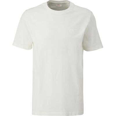 s.Oliver T-shirt för män med etiketttryck, 01d1, L s.Oliver T-shirt för män med etiketttryck, 01d1, L