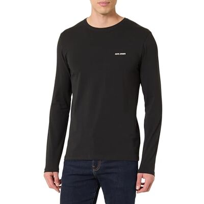 Pepe Jeans herr M Basic Logo Stretch L/S t-shirt, svart (svart), M, Svart (svart), M Pepe Jeans herr M Basic Logo Stretch L/S t-shirt, svart (svart), M, Svart (svart), M