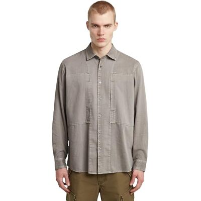 8719965012981 Panelled Pkt Regular Shirt ls, Beige (Elephant Skin Gd D26858-e075-g107), M 8719965012981 Panelled Pkt Regular Shirt ls, Beige (Elephant Skin Gd D26858-e075-g107), M