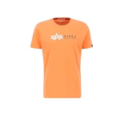 Alpha Industries Alpha Label T Pp T-Shirt För Män Tangerine Alpha Industries Alpha Label T Pp T-Shirt För Män Tangerine