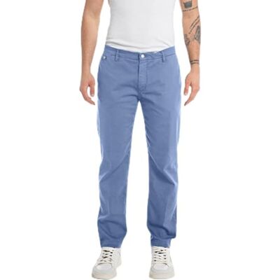 Replay Herr regular fit Chino Jeans Benni X-Lite Plus-kollektion, 277 blå denim, 28W / 32L Replay Herr regular fit Chino Jeans Benni X-Lite Plus-kollektion, 277 blå denim, 28W / 32L