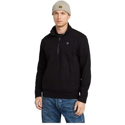 G-STAR RAW herr Nifous halv dragkedja Sw sweatshirt, Svart (Dk Black D26305-d566-6484), XL G-STAR RAW herr Nifous halv dragkedja Sw sweatshirt, Svart (Dk Black D26305-d566-6484), XL