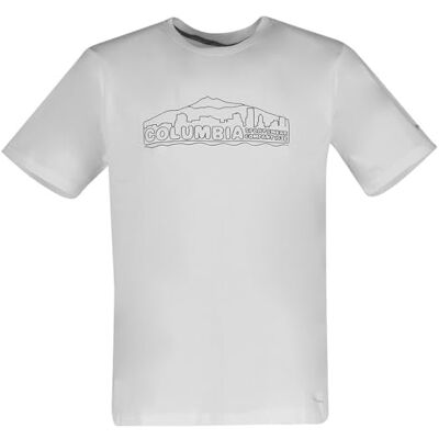 Columbia Legend Trail Short Sleeve Tee, herr, vit, PDX stadsbild, Columbia Legend Trail Short Sleeve Tee, herr, vit, PDX stadsbild,