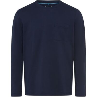 Brax Varm Tec Easy Care Solid Crew Sweatshirt för män, 24 universum, L Brax Varm Tec Easy Care Solid Crew Sweatshirt för män, 24 universum, L