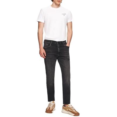 LTB Jeans herr Hollywood 300 – Straight Mid Rise Basic-5-ficks mörkgrå av bomullsblandning – storlek W28L30, GRÅ, 28W / 30L LTB Jeans herr Hollywood 300 – Straight Mid Rise Basic-5-ficks mörkgrå av bomullsblandning – storlek W28L30, GRÅ, 28W / 30L