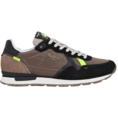 Pepe Jeans herr BRIT Flyer M Sneak, Grey (Antracit Grey), 7 UK, Grå Antracit Grå, 7 UK Pepe Jeans herr BRIT Flyer M Sneak, Grey (Antracit Grey), 7 UK, Grå Antracit Grå, 7 UK