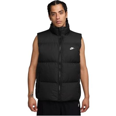 NIKE män M Sf Club Puffer Vest 550 västar, svart/vit, XL NIKE män M Sf Club Puffer Vest 550 västar, svart/vit, XL