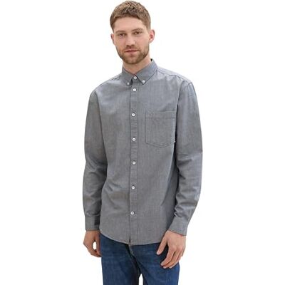 TOM TAILOR herrskjorta, 28941 – Marin Chambray, S TOM TAILOR herrskjorta, 28941 – Marin Chambray, S