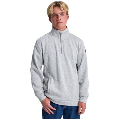 Quiksilver Keller 1/4 dragkedja fleecetröja grå XS Quiksilver Keller 1/4 dragkedja fleecetröja grå XS