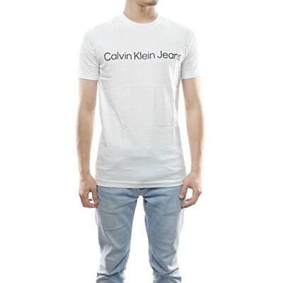 Calvin jeans herr S/S T-shirts, Kritvit, XXL Calvin jeans herr S/S T-shirts, Kritvit, XXL