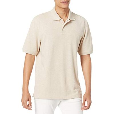 Amazon Essentials mäns Regular-Fit Cotton Pique pikétröja (finns i stora och långa), havregrynsgröt ljung, X-Small Amazon Essentials mäns Regular-Fit Cotton Pique pikétröja (finns i stora och långa), havregrynsgröt ljung, X-Small