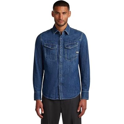 G-STAR RAW Slim Denim skjorta, Blå, XS G-STAR RAW Slim Denim skjorta, Blå, XS