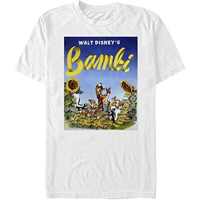 Disney Unisex Bambi Solrosor ekologisk kortärmad t-shirt, vit, XL, Vit, XL Disney Unisex Bambi Solrosor ekologisk kortärmad t-shirt, vit, XL, Vit, XL