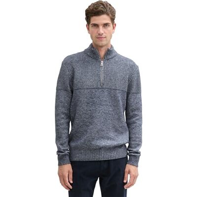 TOM TAILOR herrtröja, 36980 – Navy Melange White Core, S TOM TAILOR herrtröja, 36980 – Navy Melange White Core, S