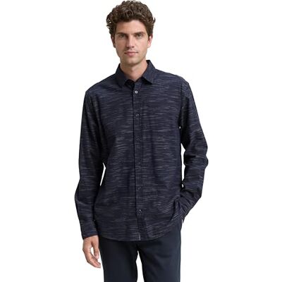 TOM TAILOR herrskjorta, 38489 – Mörk marinblå Varied Cross Stripe, 3XL TOM TAILOR herrskjorta, 38489 – Mörk marinblå Varied Cross Stripe, 3XL
