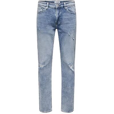 Only & Sons Regular fit jeans ONSWeft blå, Blå denim, 29W / 32L Only & Sons Regular fit jeans ONSWeft blå, Blå denim, 29W / 32L