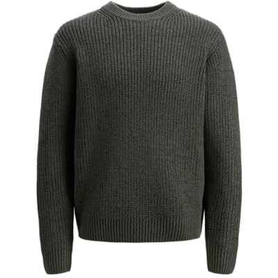 JACK & JONES Jorbleecker Knit Crew Neck Bf, Skogsriver, L JACK & JONES Jorbleecker Knit Crew Neck Bf, Skogsriver, L
