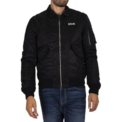 Schott NYC Blandade bombers, svart, M Schott NYC Blandade bombers, svart, M