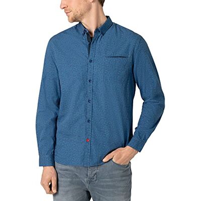 Timezone Smart Structure Shirt för män, Prickblå, S Timezone Smart Structure Shirt för män, Prickblå, S