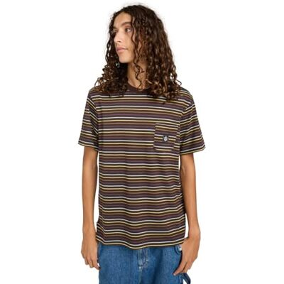 Element Kortärmad Icon Label SS-etikett stickad topp brun XS Element Kortärmad Icon Label SS-etikett stickad topp brun XS