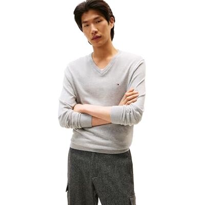 Tommy Hilfiger herr Cotton Solid V Neck Sweater Lightweight Pullover Pullover-tröja (1-pack) Tommy Hilfiger herr Cotton Solid V Neck Sweater Lightweight Pullover Pullover-tröja (1-pack)