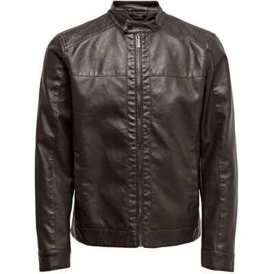 Only & Sons Onsmike PU racer jacka OTW NOOS jackor, Mole, M, Mole, M Only & Sons Onsmike PU racer jacka OTW NOOS jackor, Mole, M, Mole, M