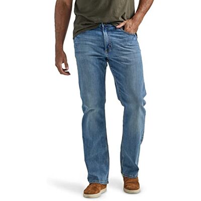 Wrangler Authentics Män Relaxed Fit Boot Cut De Corte/Holgadon Jeans, Riptide, 30W / 32L Wrangler Authentics Män Relaxed Fit Boot Cut De Corte/Holgadon Jeans, Riptide, 30W / 32L
