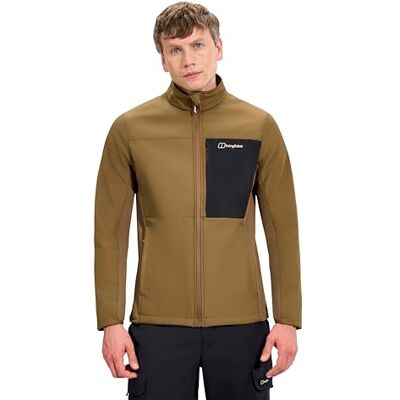 Berghaus Herr Ghlas 3.0 Softshel Jacka, Bark/Jet Black, 3XL Berghaus Herr Ghlas 3.0 Softshel Jacka, Bark/Jet Black, 3XL