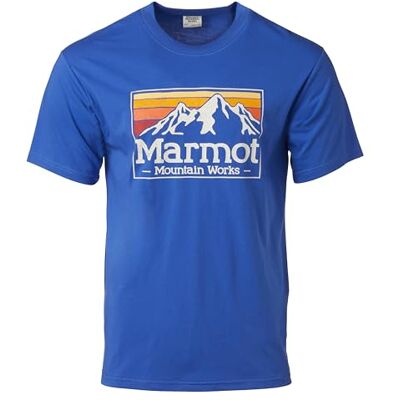 MARMOT Herr Mmw Gradient Tee Ss T-shirt, Trail Blue, Large, Trail blå, L MARMOT Herr Mmw Gradient Tee Ss T-shirt, Trail Blue, Large, Trail blå, L
