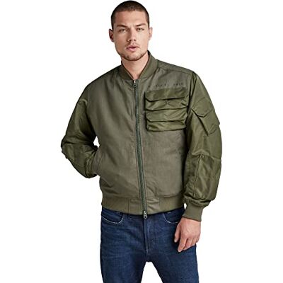 G-STAR RAW , Herr bröstficka PM Bomber, Grün (skugga Olive C143-b230), XS G-STAR RAW , Herr bröstficka PM Bomber, Grün (skugga Olive C143-b230), XS
