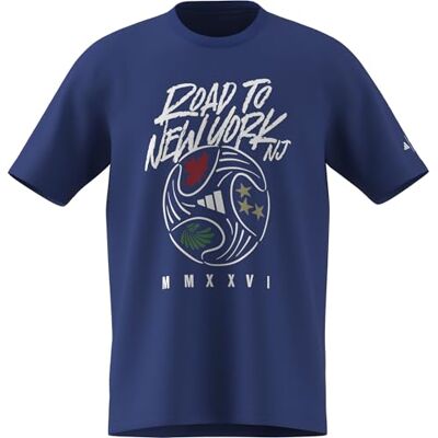 adidas Mezczyzni FIFA WC ROAD TO NY NJ GRAPHIC T-SHIRT, team royal blue, XXL adidas Mezczyzni FIFA WC ROAD TO NY NJ GRAPHIC T-SHIRT, team royal blue, XXL