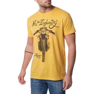 HOPENLIFE Cafe T-shirt herr, Senap, S HOPENLIFE Cafe T-shirt herr, Senap, S