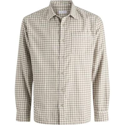 JACK & JONES Jjjames Mini Check Shirt Ls, Atmosfär, XL JACK & JONES Jjjames Mini Check Shirt Ls, Atmosfär, XL