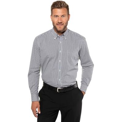 JP 1880 Män stora storlekar överdimensionerade herrkläder L-8XL skjorta, vichy-rutig, upp till 8XL, Comfort Fit 722859, svart, 3XL JP 1880 Män stora storlekar överdimensionerade herrkläder L-8XL skjorta, vichy-rutig, upp till 8XL, Comfort Fit 722859, svart, 3XL