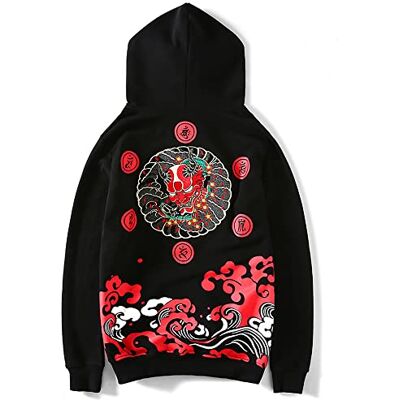 Niepce Inc Streetwear Men's Devil Embroidered Heavyweight Graphic Hoodies (Black-devil, Medium) Niepce Inc Streetwear Men's Devil Embroidered Heavyweight Graphic Hoodies (Black-devil, Medium)