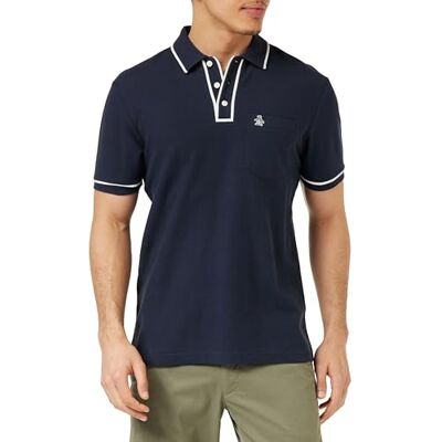 Original Penguin Earl Polo Org PIQ St skjorta för män, Mörk safir, S Original Penguin Earl Polo Org PIQ St skjorta för män, Mörk safir, S
