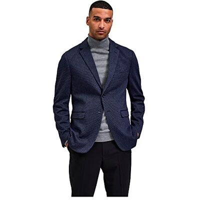 SELECTED HOMME Mäns SLHSLIM-Oliver BLZ B NOOS kavaj, Navy Blazer/Mönster: Houndstooth, 48 SELECTED HOMME Mäns SLHSLIM-Oliver BLZ B NOOS kavaj, Navy Blazer/Mönster: Houndstooth, 48