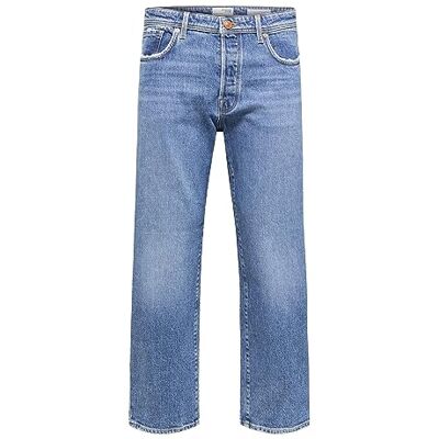 SELECTED HOMME Herr SLHLOOSE-Kobe 24303 MB tvättad JNS W NOOS jeansbyxor, Medium Blue Denim, 30/32, Mellanblå denim, 30W x 32L SELECTED HOMME Herr SLHLOOSE-Kobe 24303 MB tvättad JNS W NOOS jeansbyxor, Medium Blue Denim, 30/32, Mellanblå denim, 30W x 32L