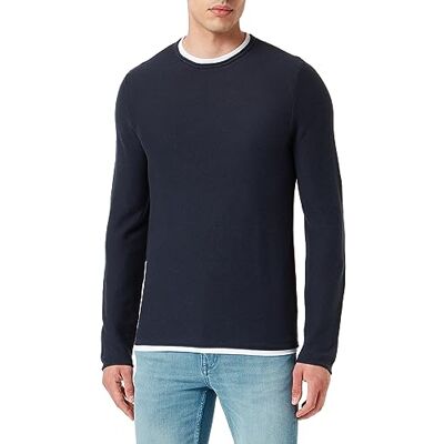 JACK & JONES Bestseller A/S Jortwinn Knit Crew Neck Noos stickad tröja, Totalförmörkelse, M JACK & JONES Bestseller A/S Jortwinn Knit Crew Neck Noos stickad tröja, Totalförmörkelse, M
